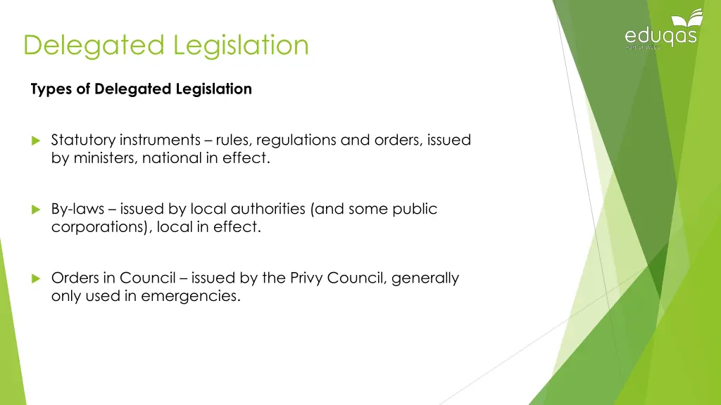 delegated legislation 6