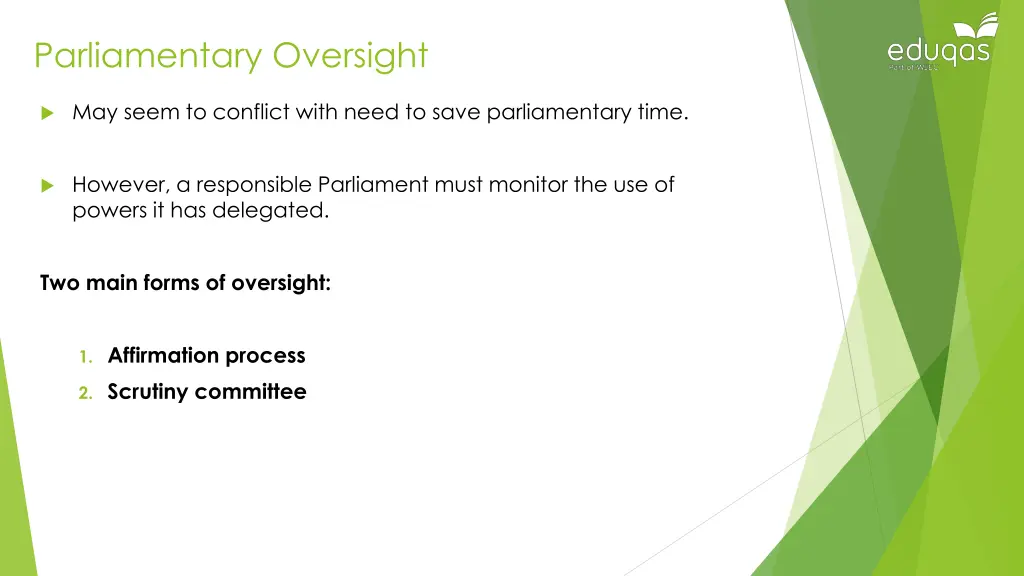 parliamentary oversight