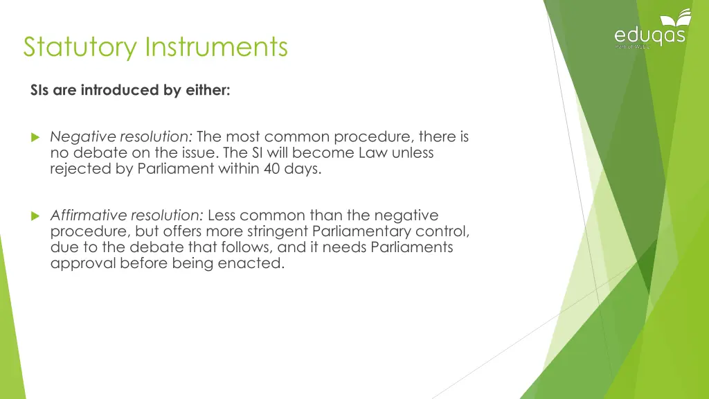 statutory instruments