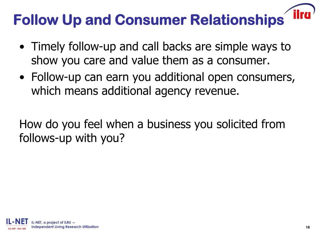 slide 11 follow up and consumer relationships