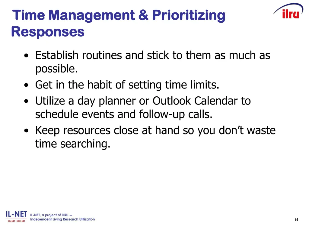 slide 9 time management prioritizing time