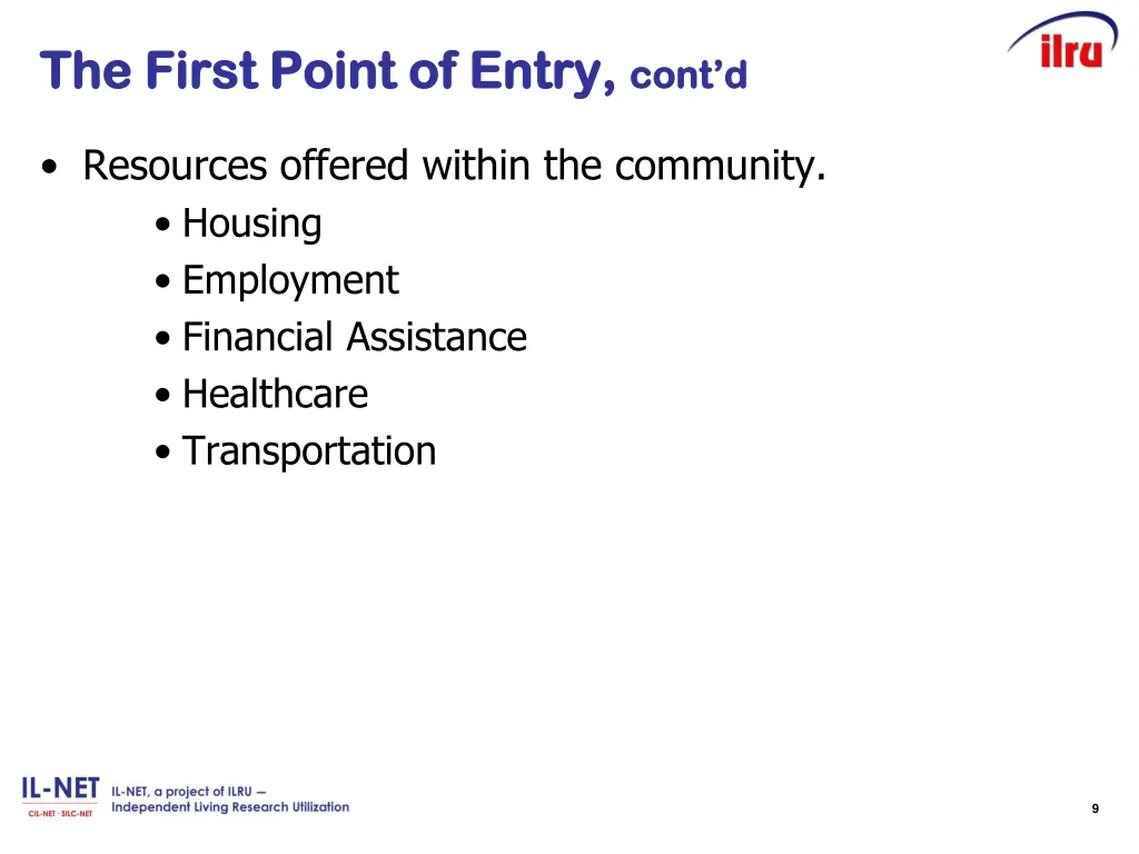 the first point of entry the first point of entry