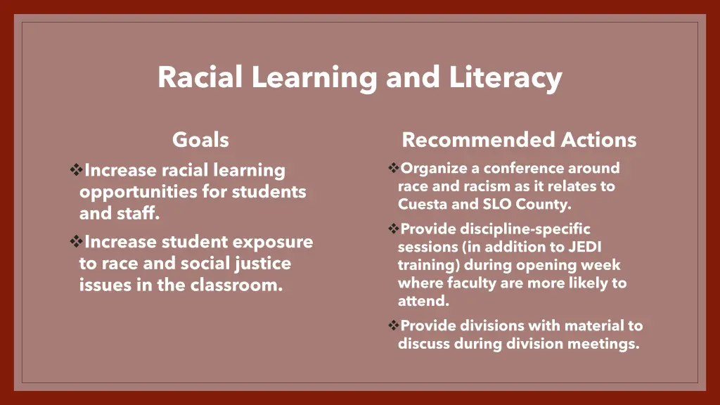 racial learning and literacy 1