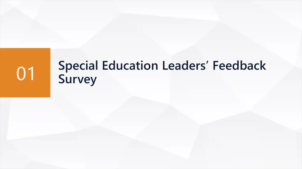 special education leaders feedback survey 1