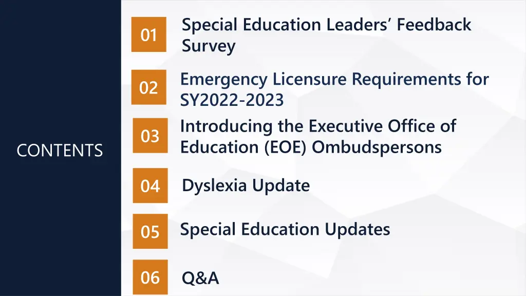 special education leaders feedback survey