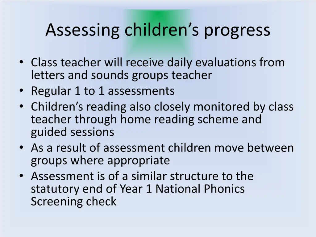 assessing children s progress