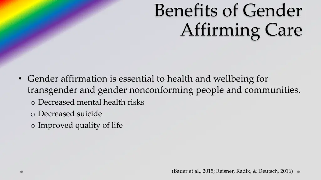 benefits of gender affirming care