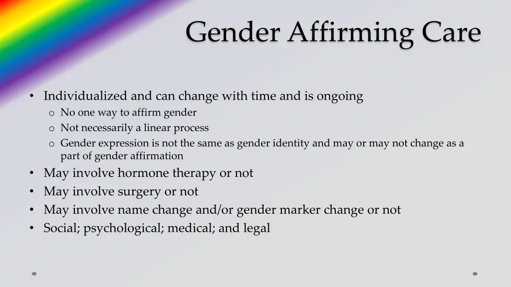 gender affirming care