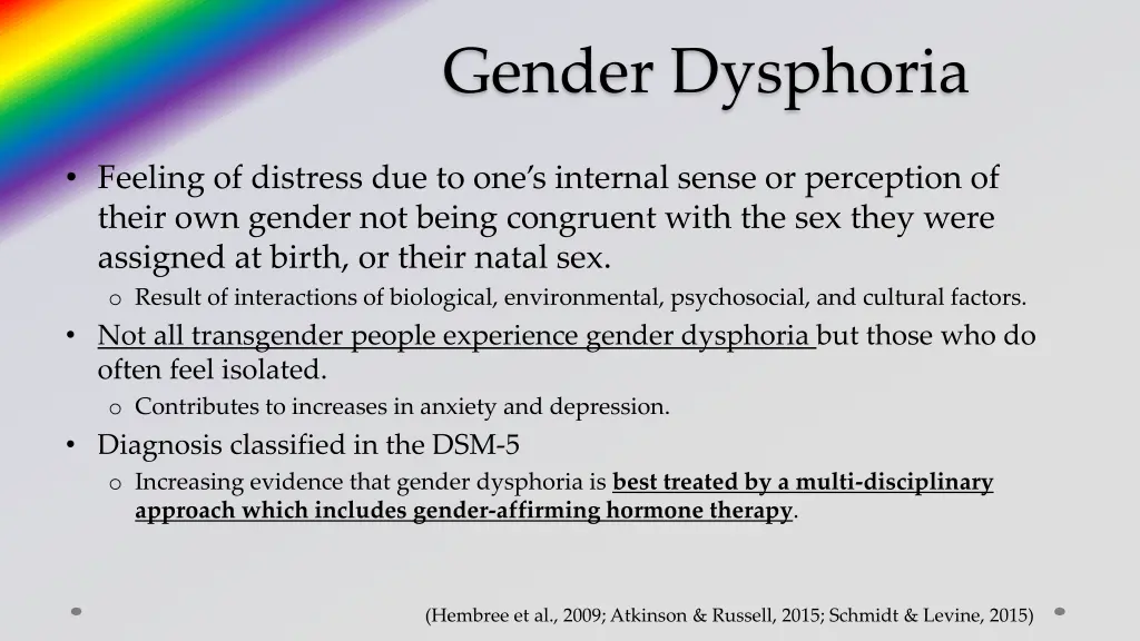 gender dysphoria