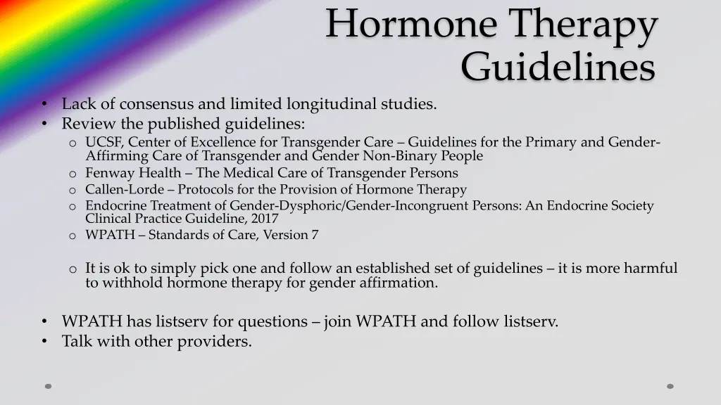 hormone therapy