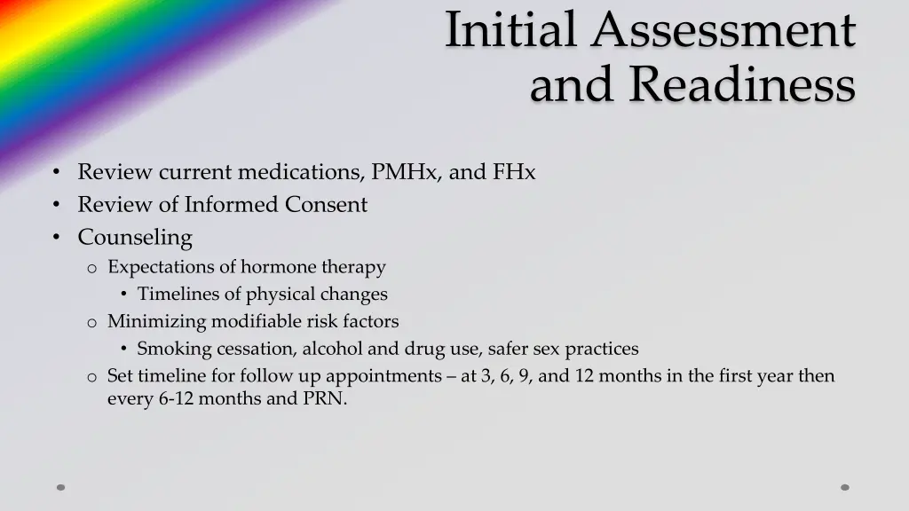 initial assessment and readiness 1