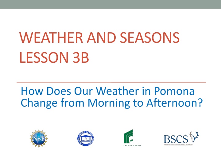 weather and seasons lesson 3b