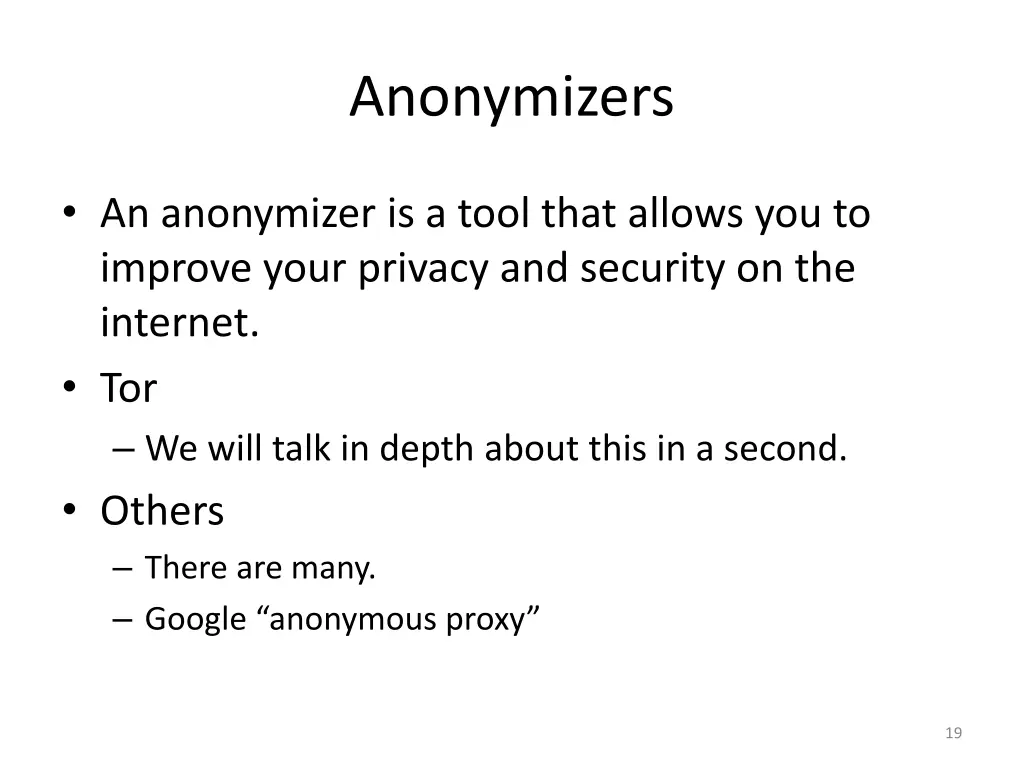 anonymizers