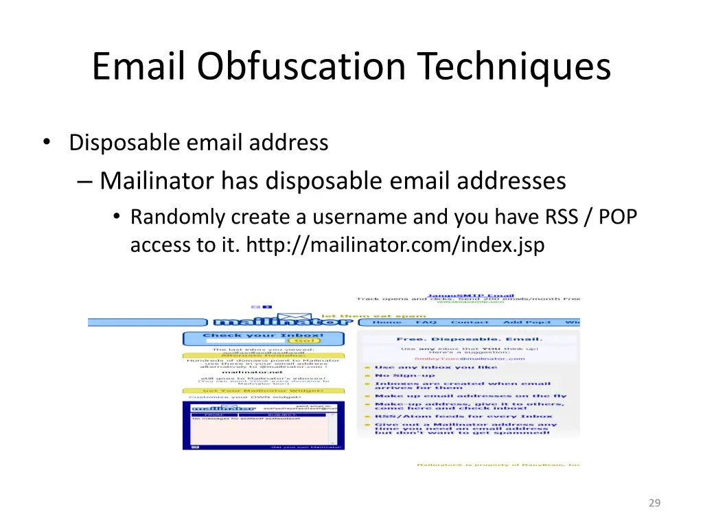 email obfuscation techniques