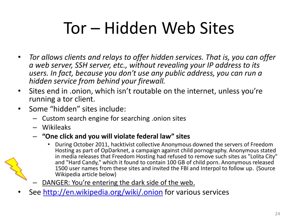 tor hidden web sites