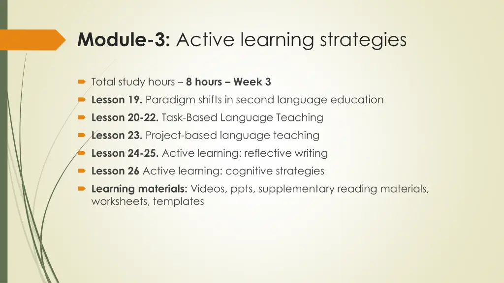 module 3 active learning strategies