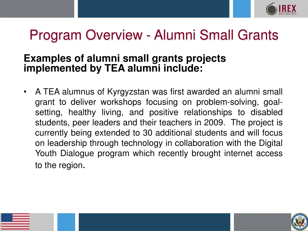 program overview alumni small grants 1