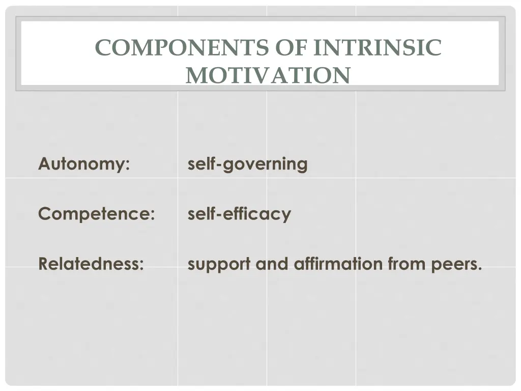 components of intrinsic motivation 1