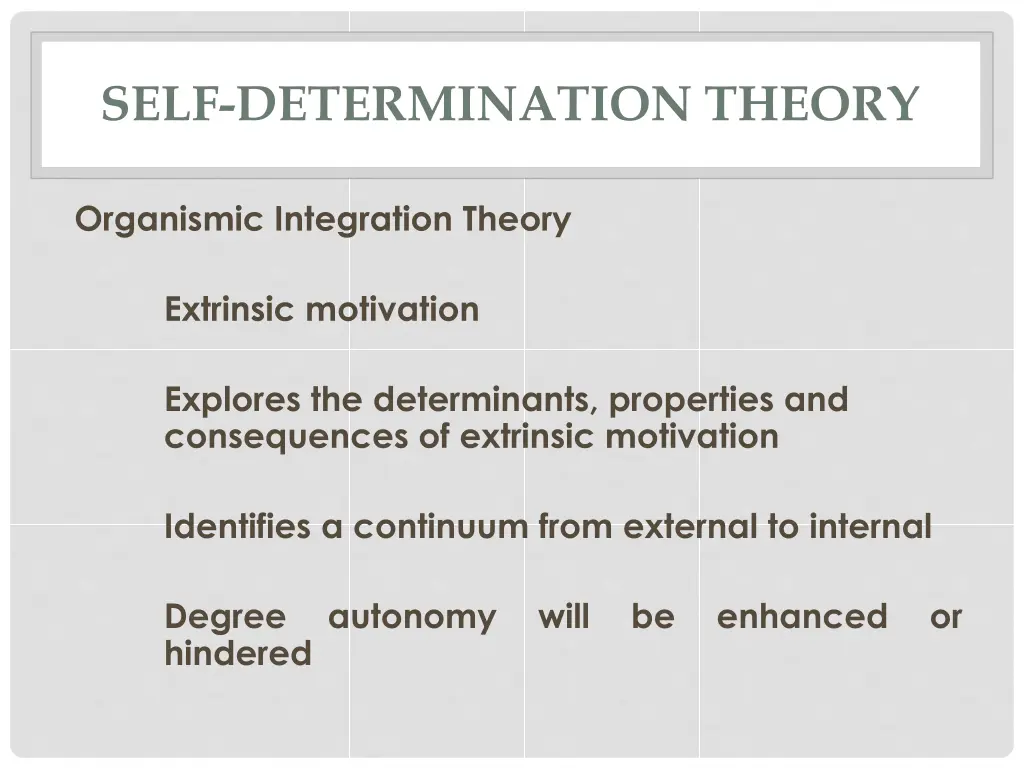 self determination theory 9