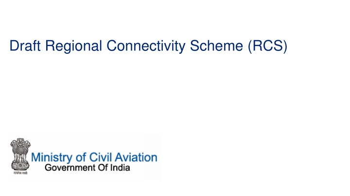 draft regional connectivity scheme rcs