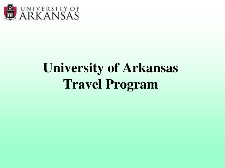 university of arkansas travel program