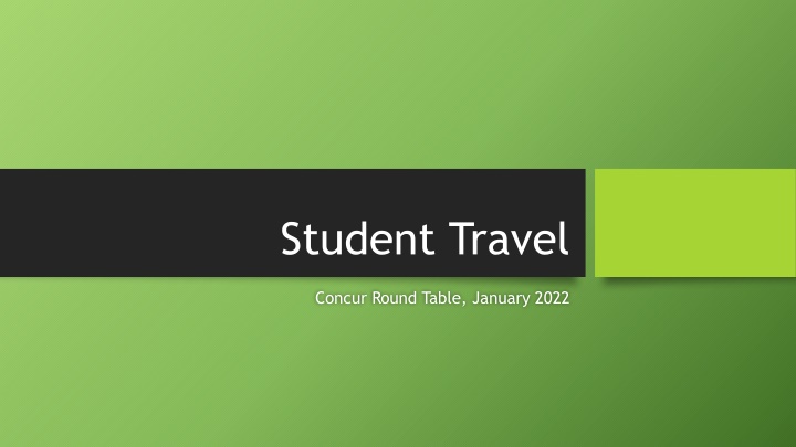 student travel