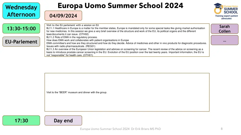 europa uomo summer school 2024 6