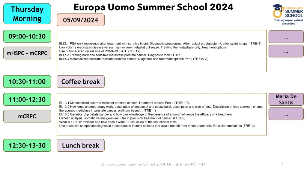 europa uomo summer school 2024 7