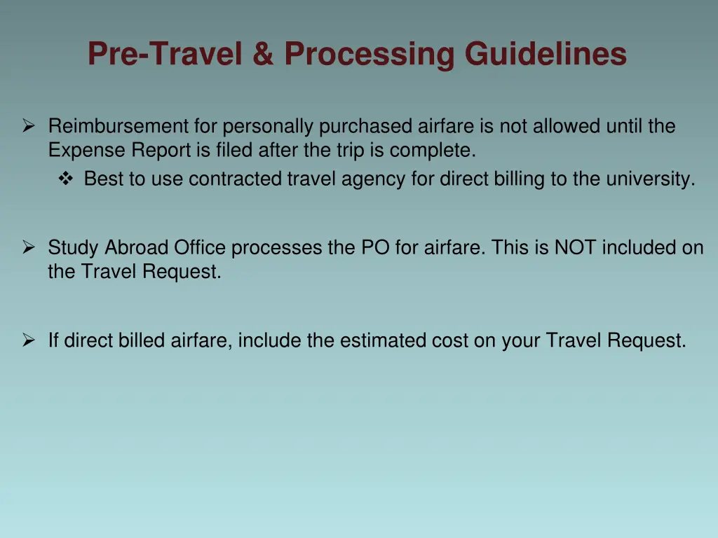 pre travel processing guidelines 4