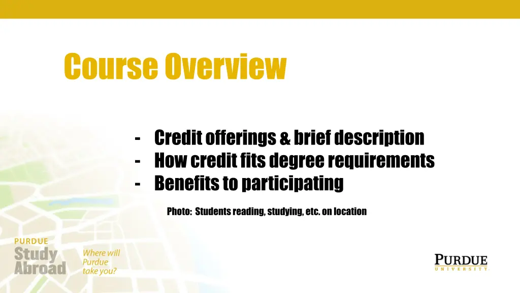 course overview credit offerings brief