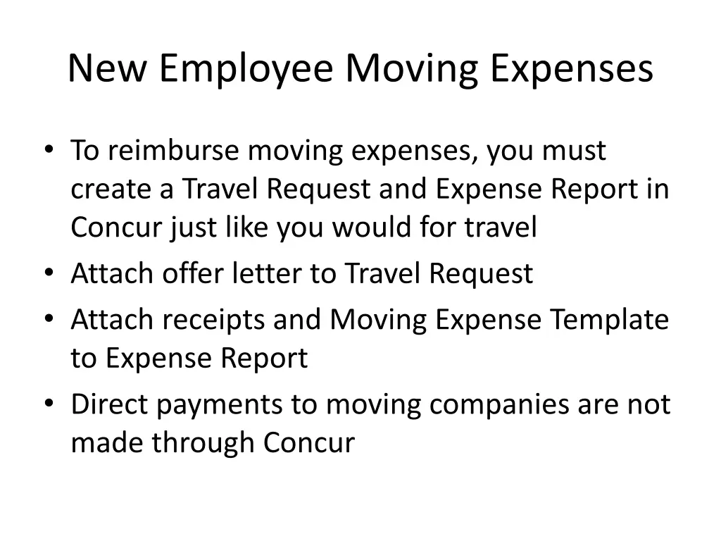 new employee moving expenses