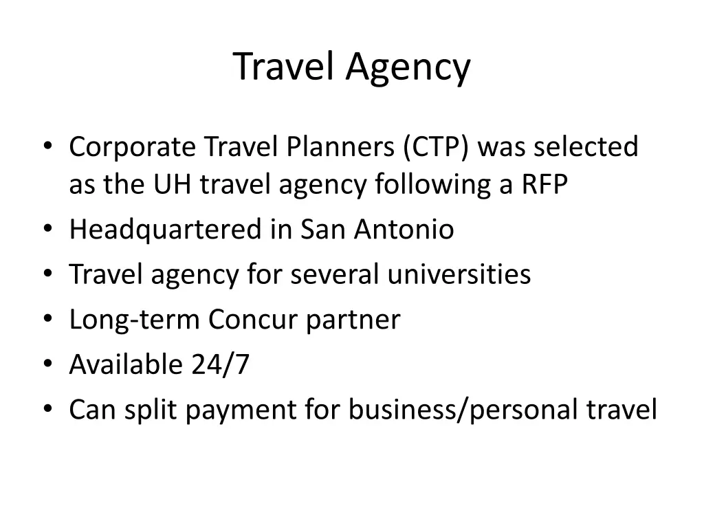 travel agency