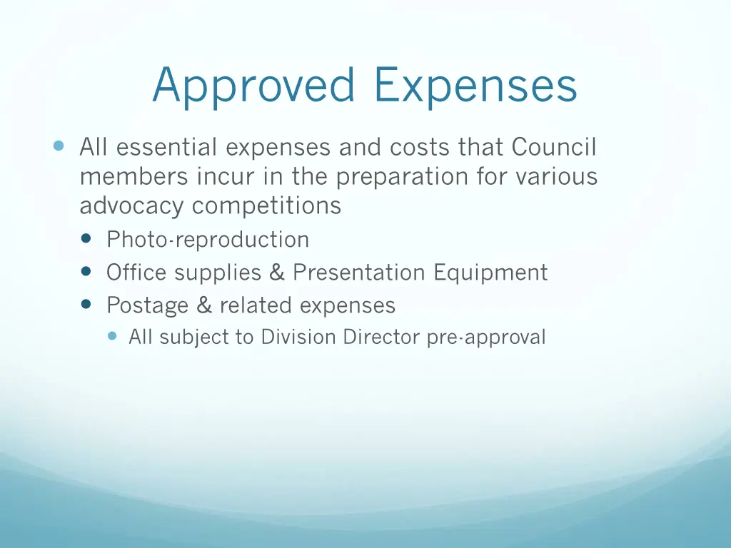 approved expenses 4