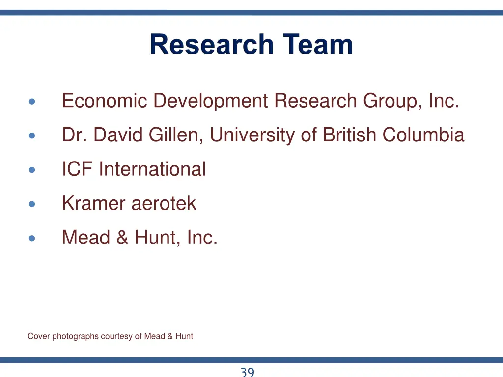 economic development research group inc