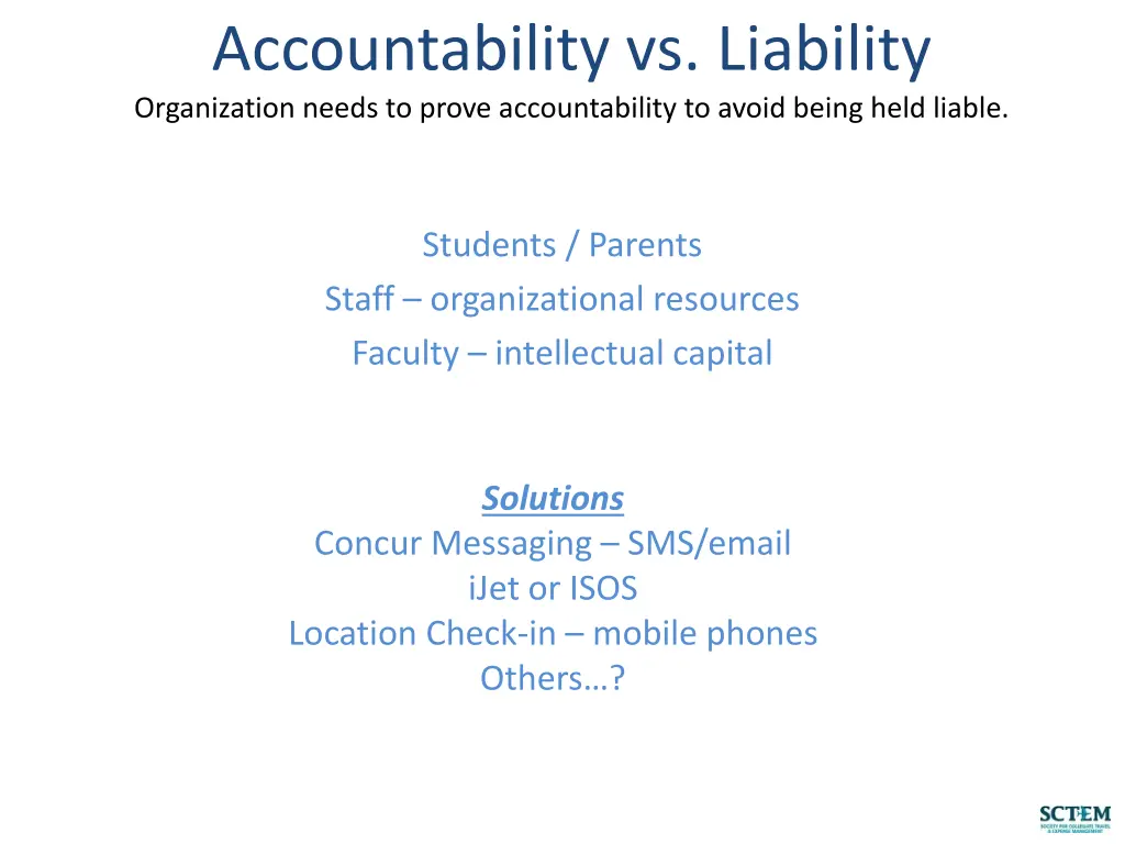 accountability vs liability organization needs 1