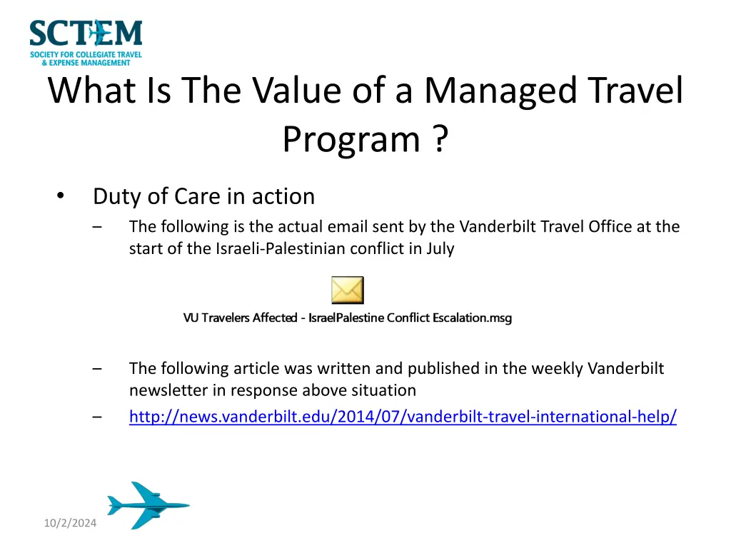 what is the value of a managed travel program 1