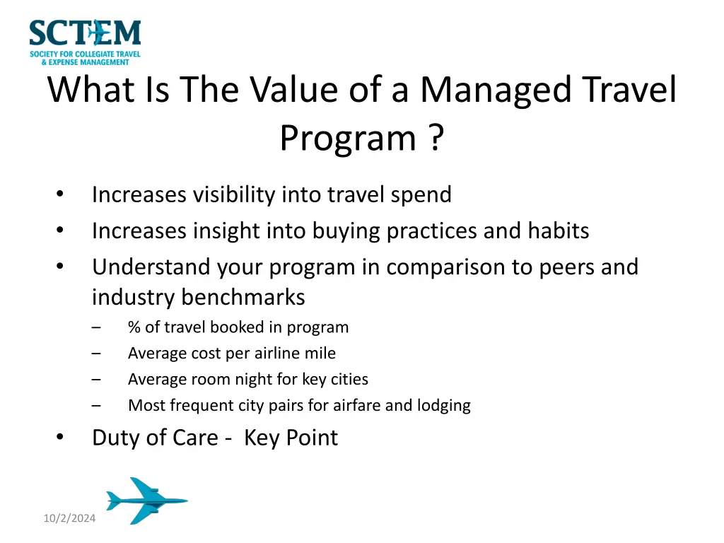 what is the value of a managed travel program