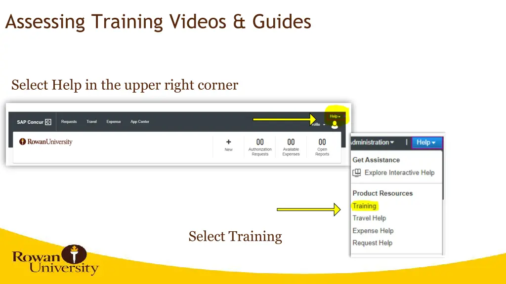 assessing training videos guides