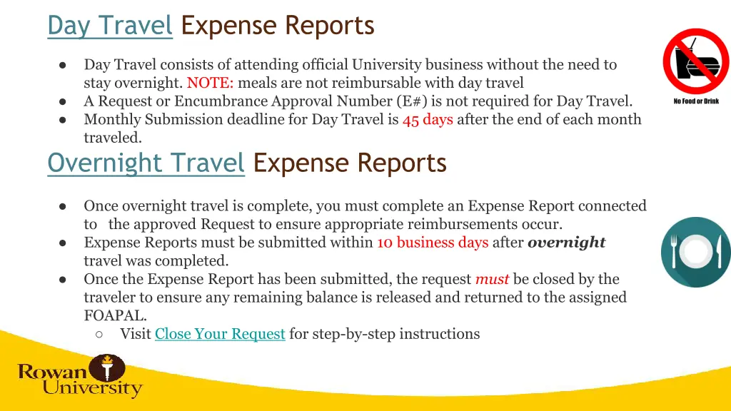 day travel expense reports