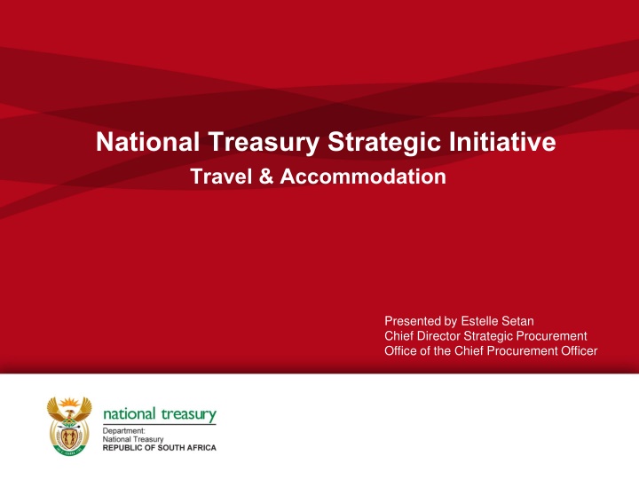 national treasury strategic initiative travel