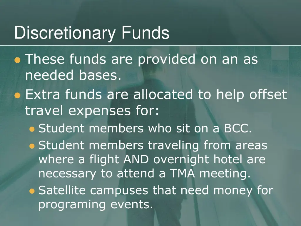 discretionary funds