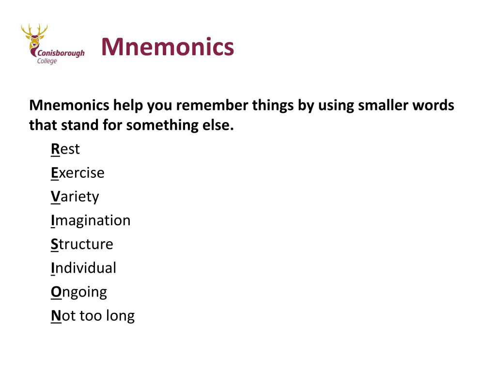 mnemonics