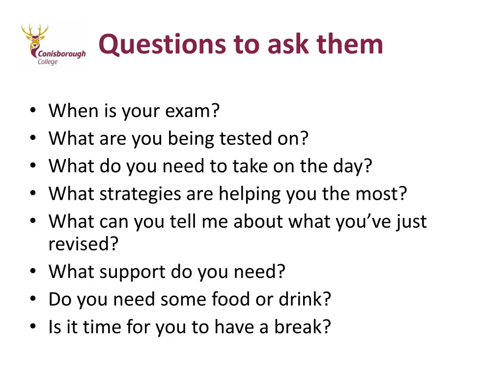 questions to ask them