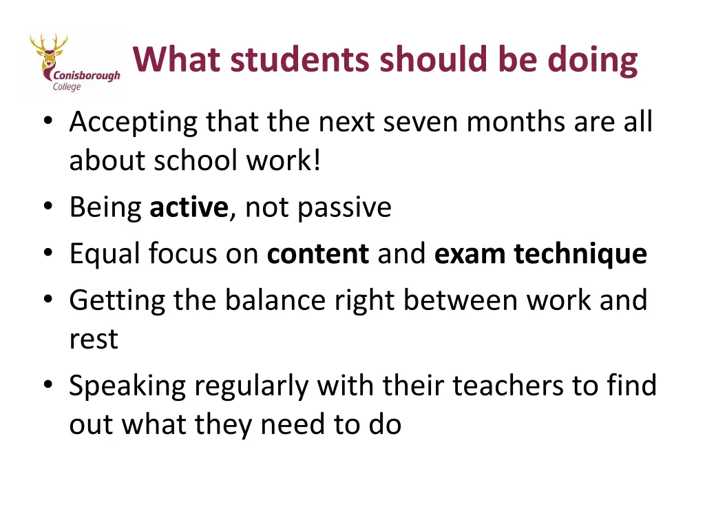 what students should be doing 1