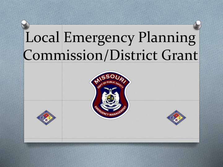 local emergency planning commission district grant