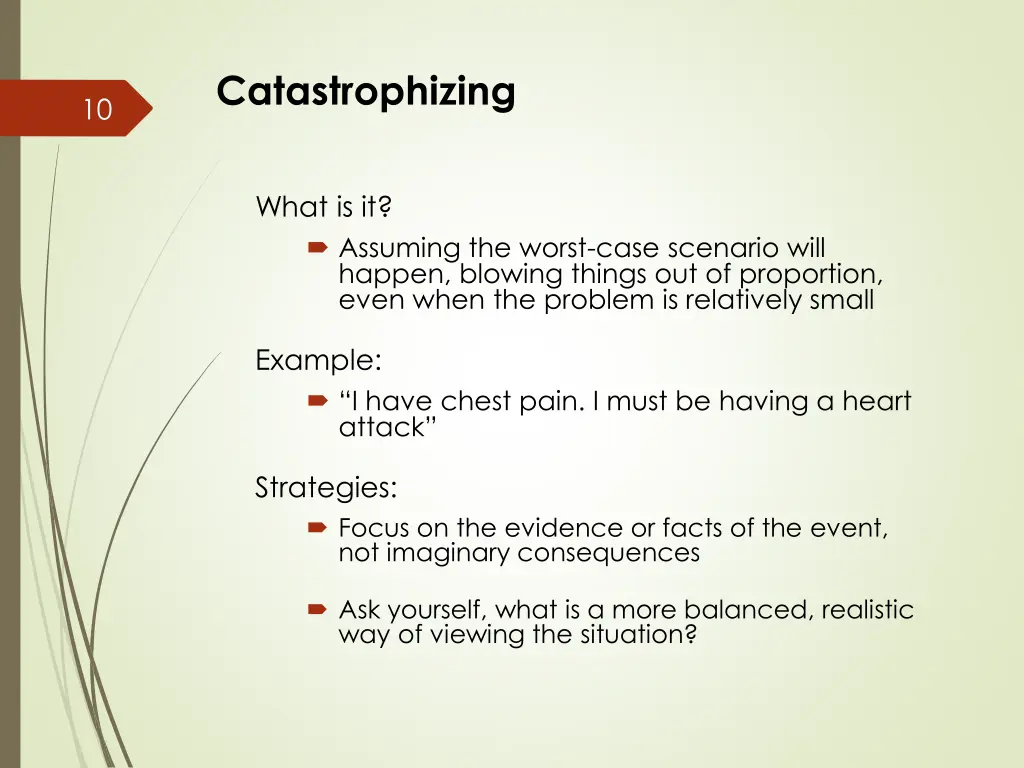 catastrophizing