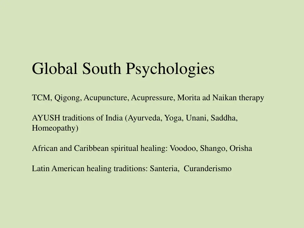 global south psychologies