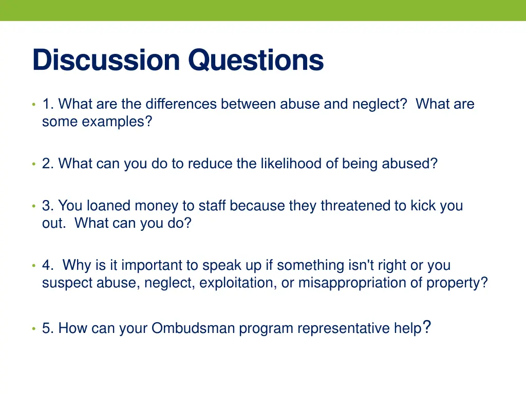 discussion questions 1