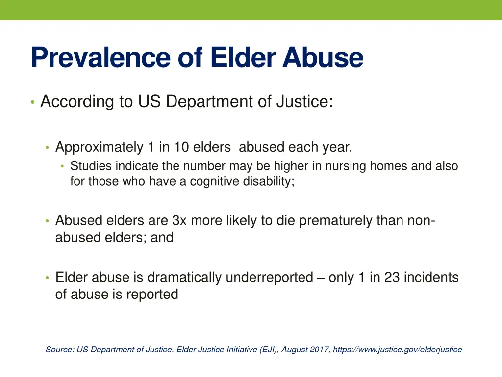 prevalence of elder abuse