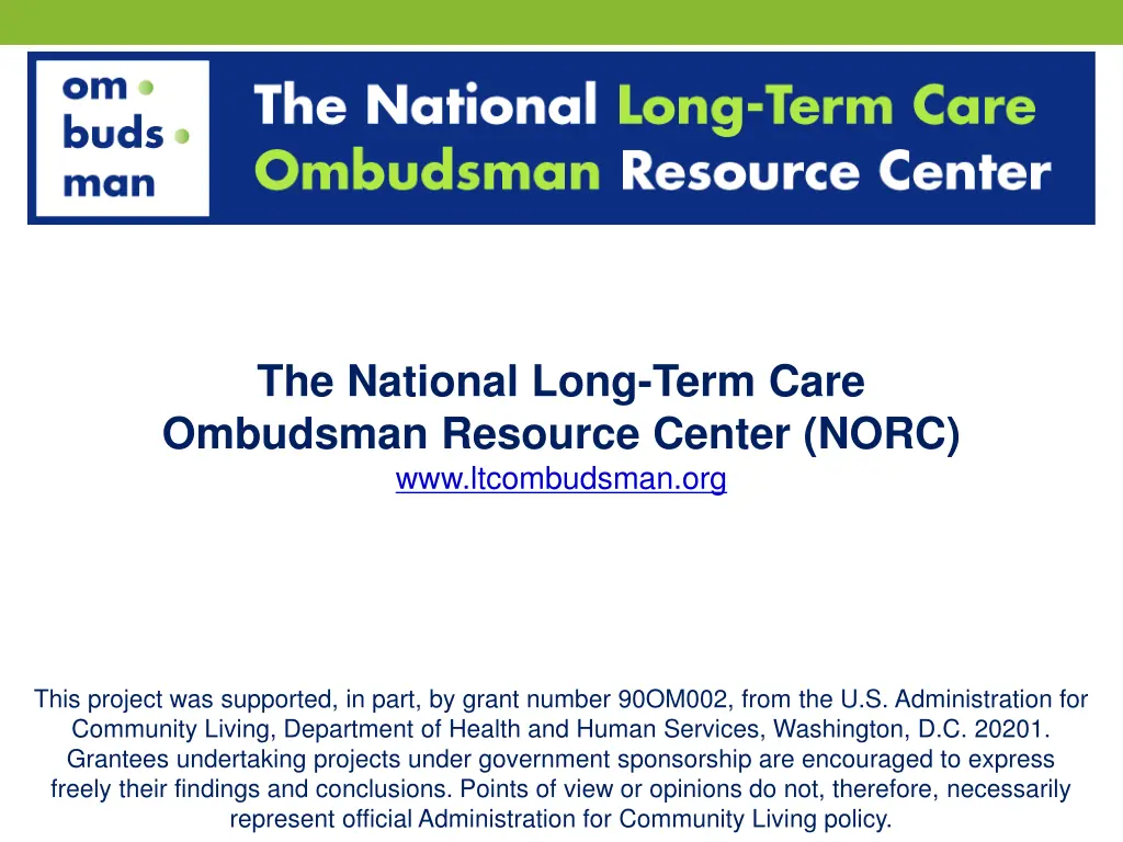 the national long term care ombudsman resource